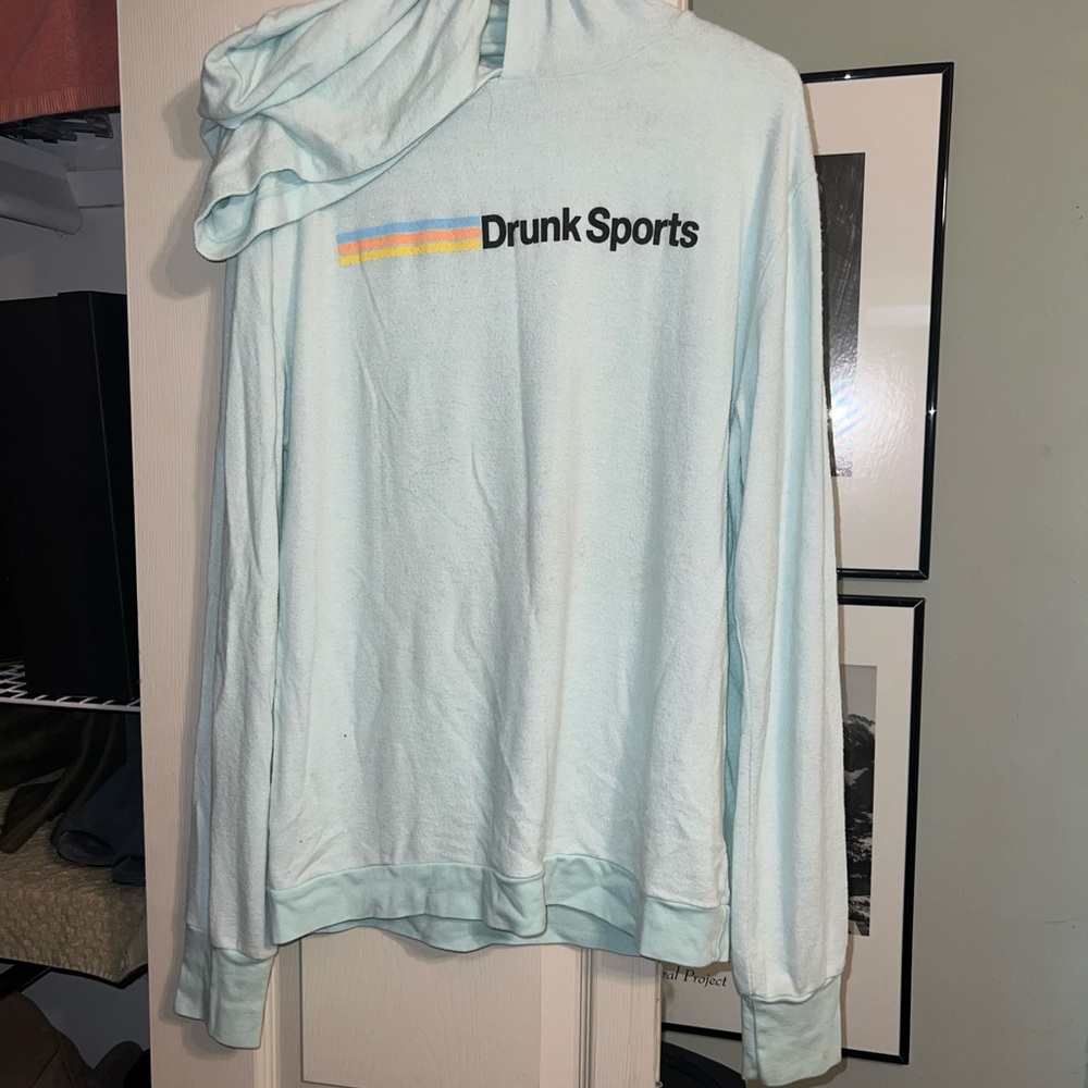 Wildfox Drunk Sports hoodie sweatshirt L
